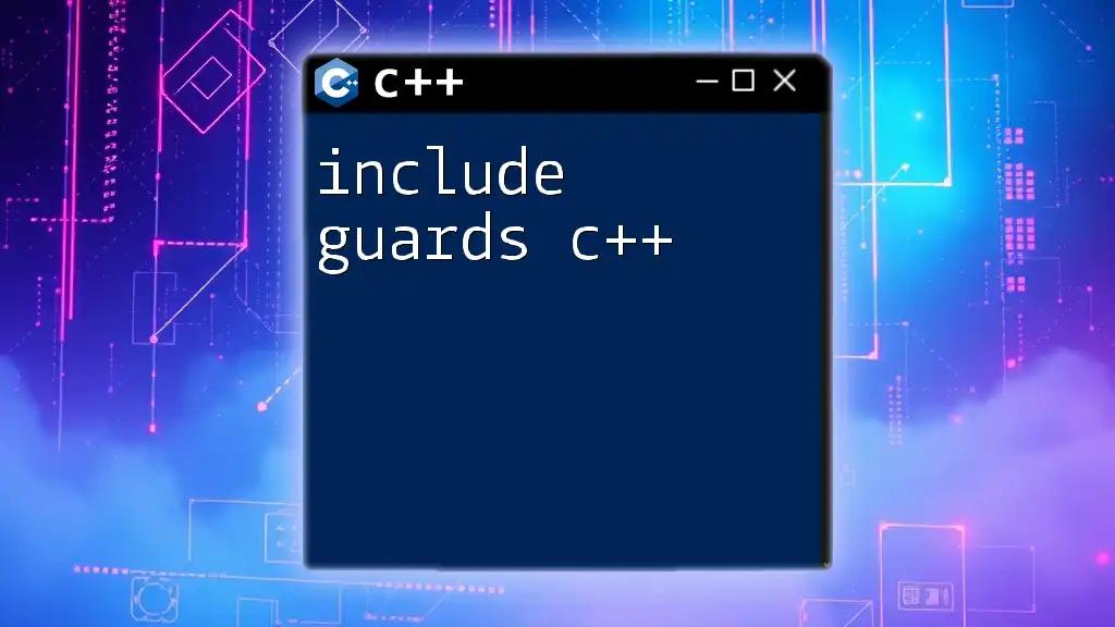 Include Guards in C++: A Simple Guide