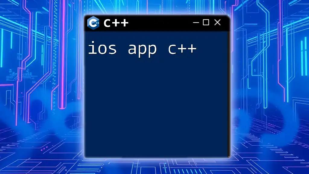 Mastering ios App C++ for Rapid Development