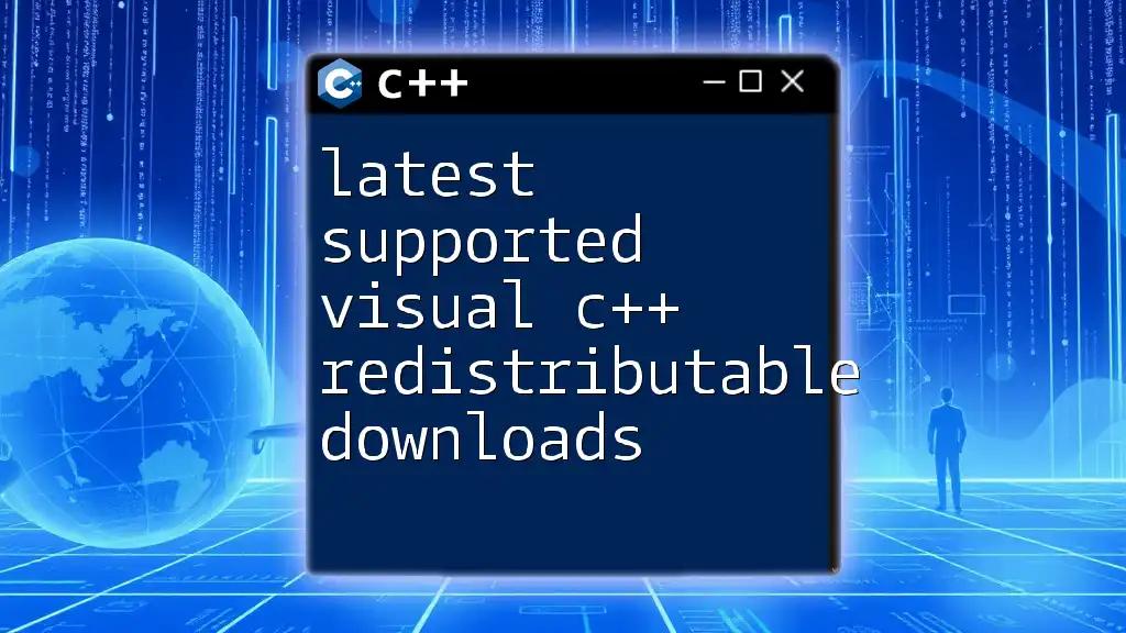 Latest Supported Visual C++ Redistributable Downloads Explained