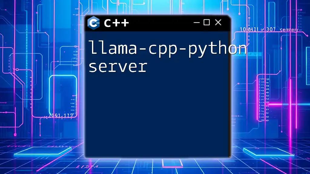 Mastering the Llama-CPP-Python Server in Minutes