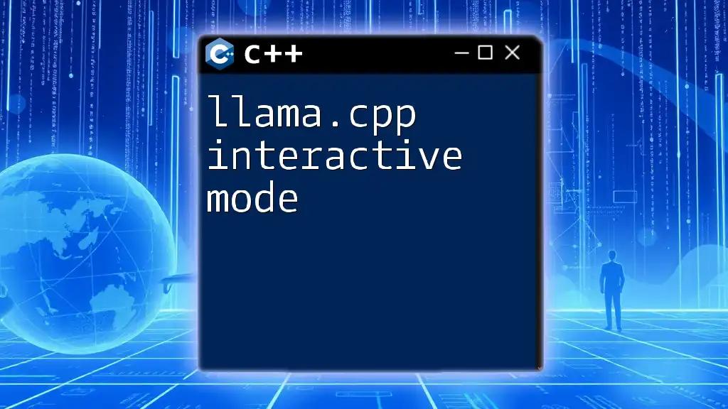 Mastering Llama.cpp Interactive Mode: A Quick Guide