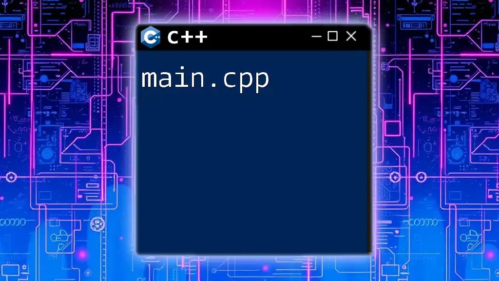 Navigating Your First main.cpp File in CPP