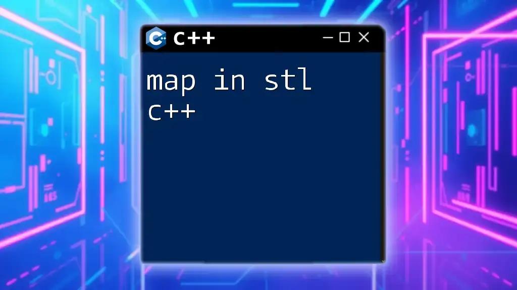 Mastering Map in STL C++: A Quick Guide