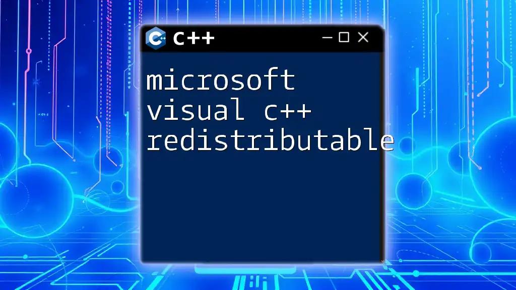 What Is Microsoft Visual C++ Redistributable? Simple Guide