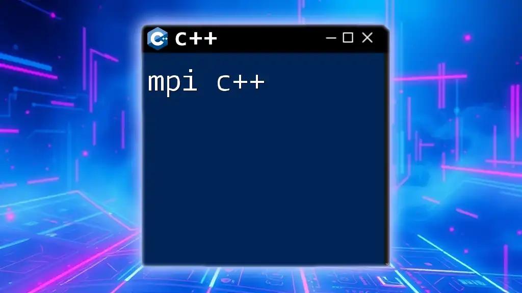 Mastering MPI C++: Quick Command Guide for Beginners