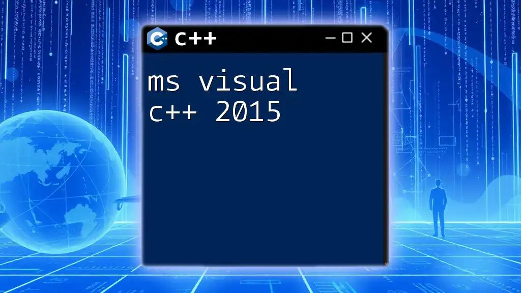 Mastering MS Visual C++ 2015 in Simple Steps