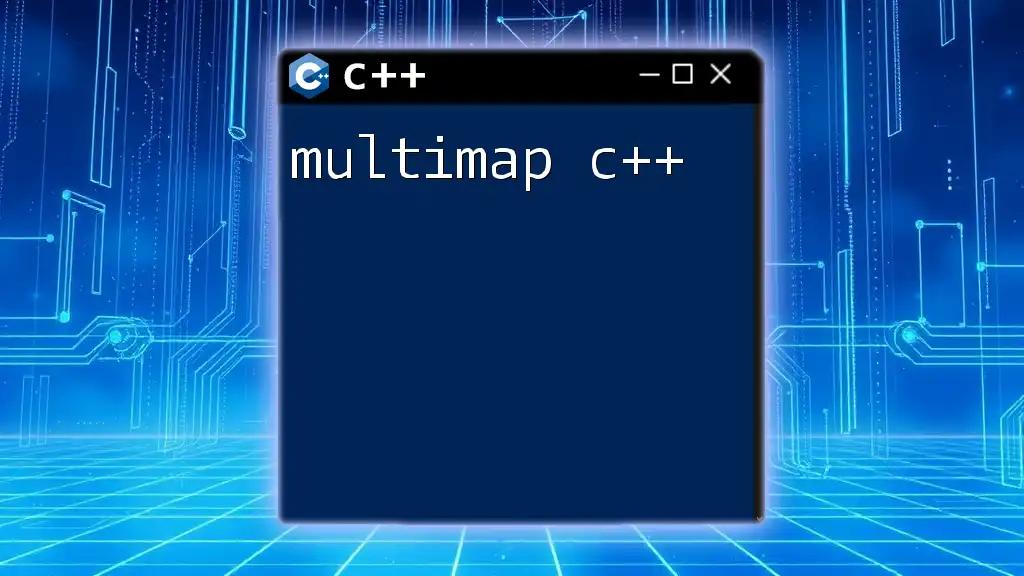 Mastering Multimap C++: Explore Its Potential and Usage