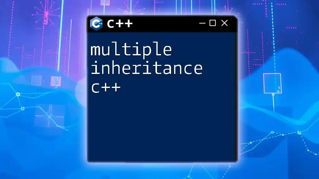 Mastering Multiple Inheritance in C++ Made Easy