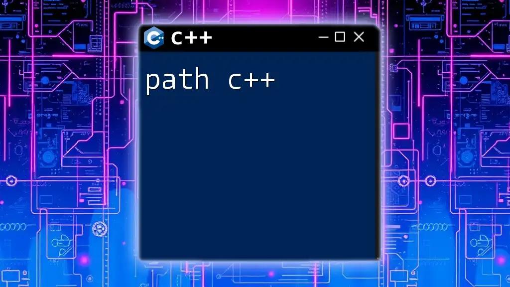 Mastering Path C++: A Quick Guide to File Management