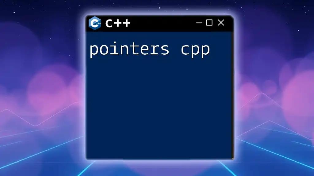 Pointers in CPP: A Quick Guide to Mastery