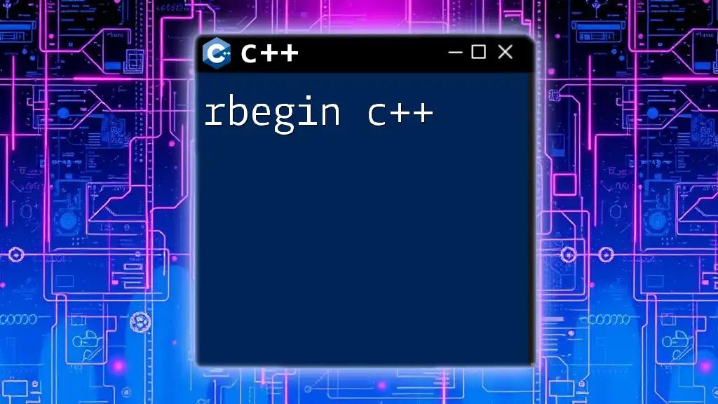 Understanding Rbegin in C++: A Quick Guide