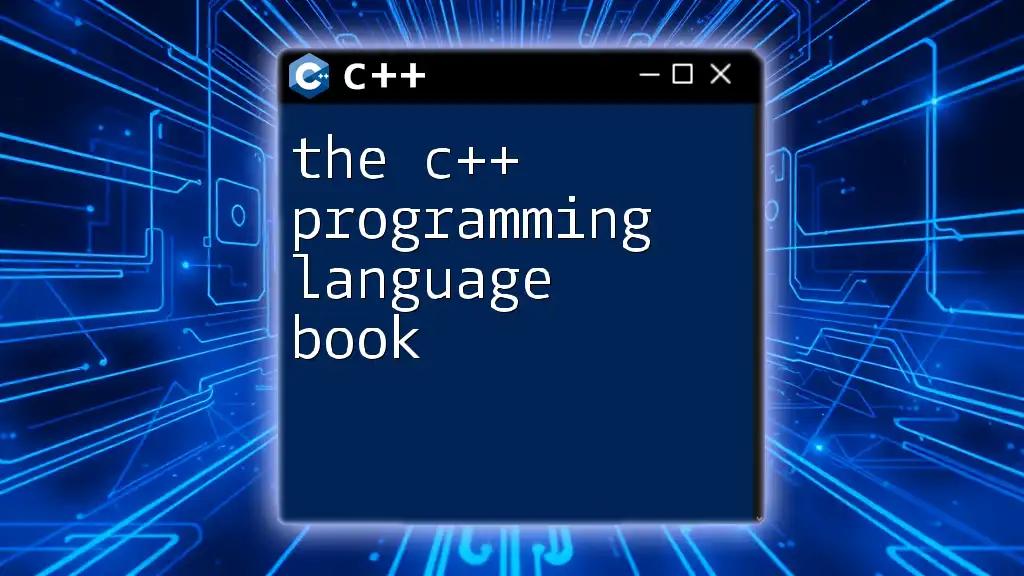 Unlocking C++: Your Comprehensive Programming Language Book