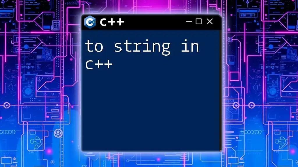 Mastering String in CPP: A Quick Guide