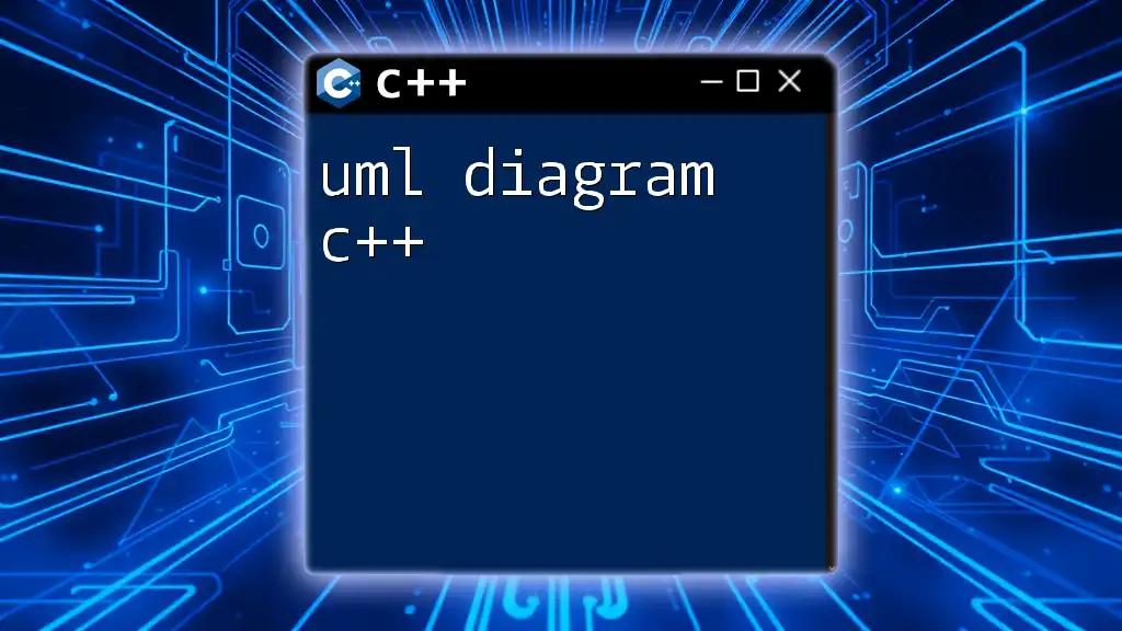 UML Diagram C++: A Quick Guide for Efficient Design