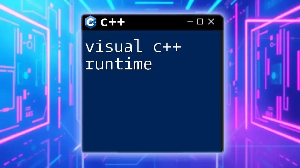 Visual C++ Runtime Made Easy for Beginners