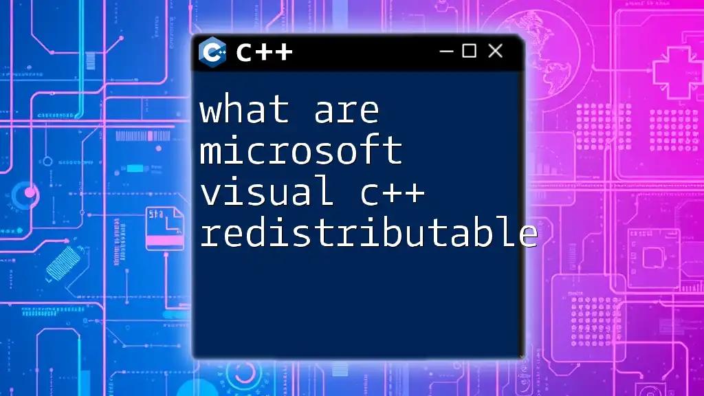 What Are Microsoft Visual C++ Redistributable Essentials?