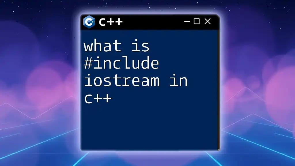 What Is #include iostream in C++? A Simple Guide