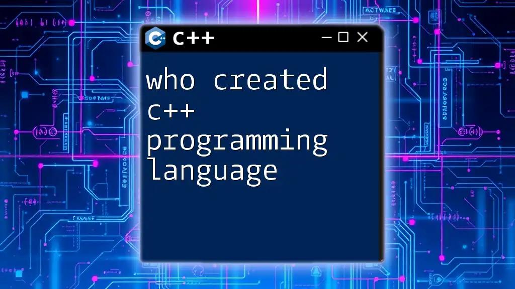 Who Created C++ Programming Language? A Brief History