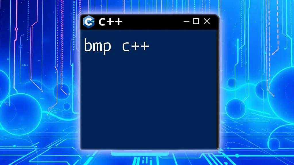 Mastering BMP C++ Commands in a Snap