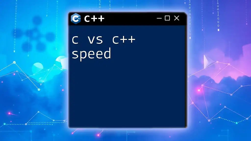 C vs C++ Speed: Unraveling Performance Differences