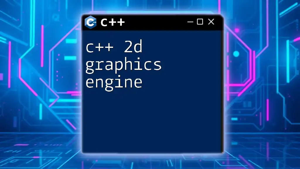 Mastering C++ 2D Graphics Engine Essentials