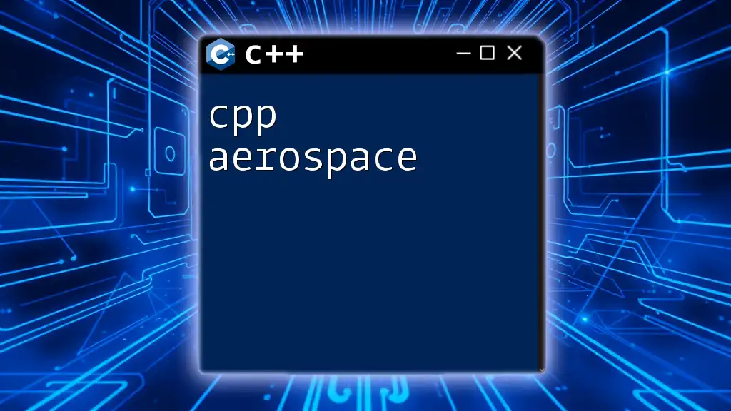 CPP Aerospace: A Quick Guide to Essential Commands