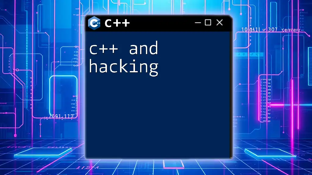 C++ Hacking Essentials: Quick Commands to Master