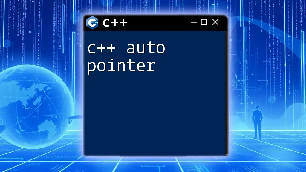 C++ Auto Pointer Explained: A Quick Guide