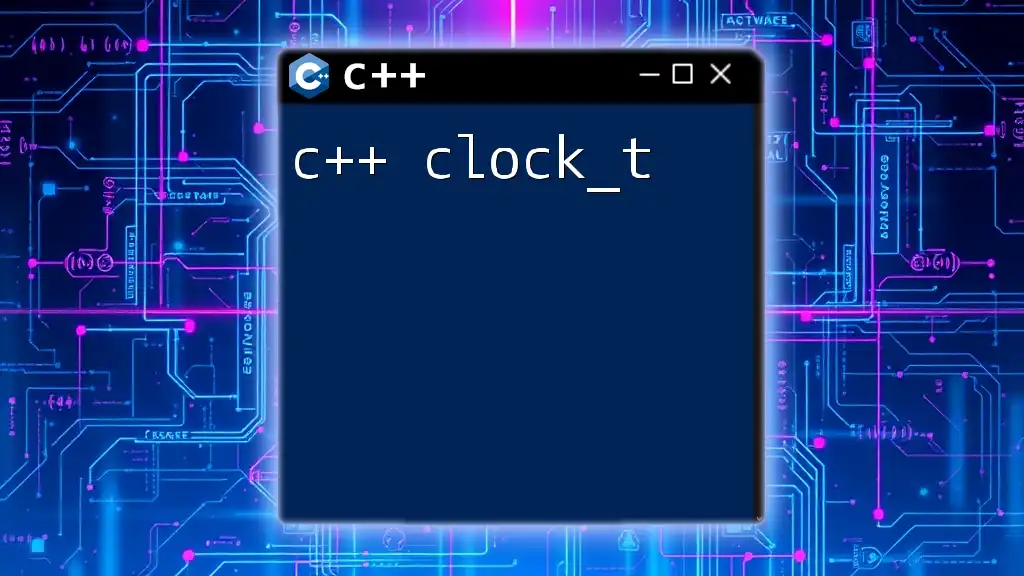 Understanding c++ clock_t for Precise Time Tracking