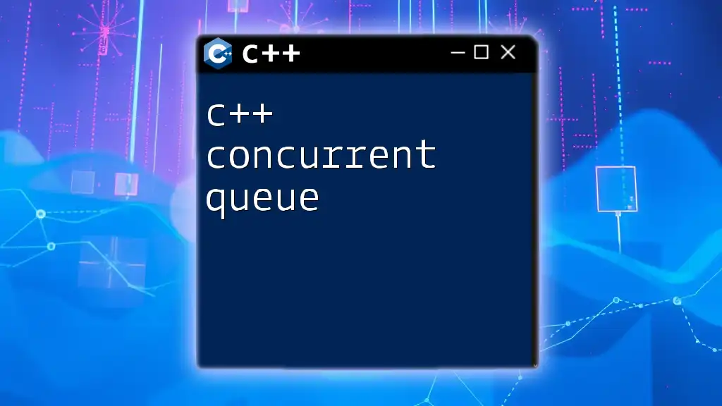 C++ Concurrent Queue: Mastering Multi-threaded Magic