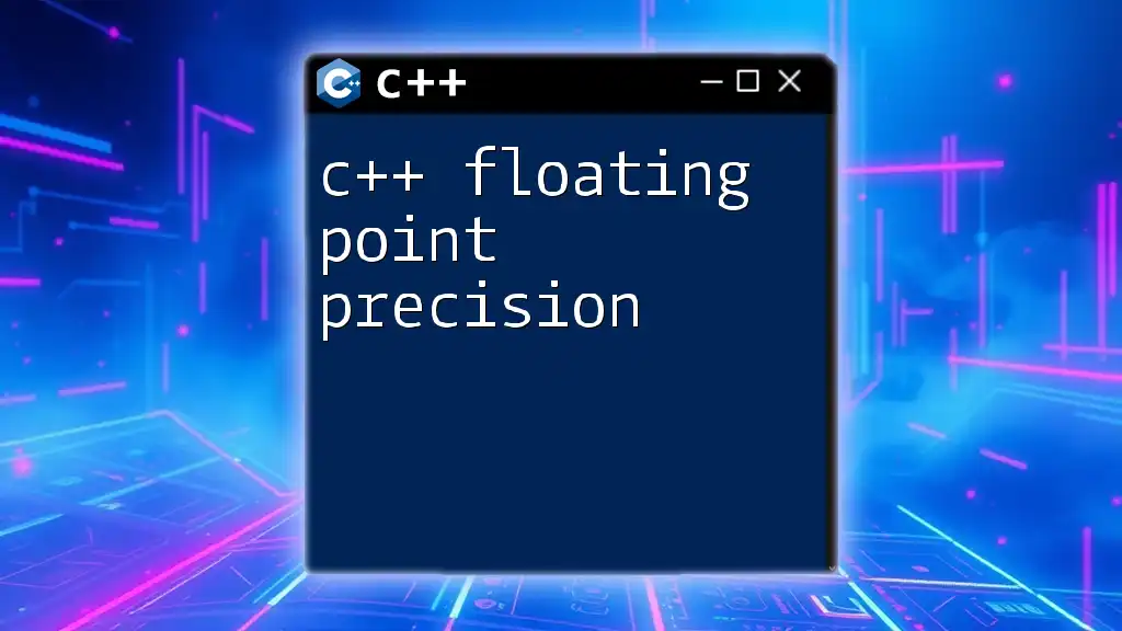 C++ Floating Point Precision Explained Simply