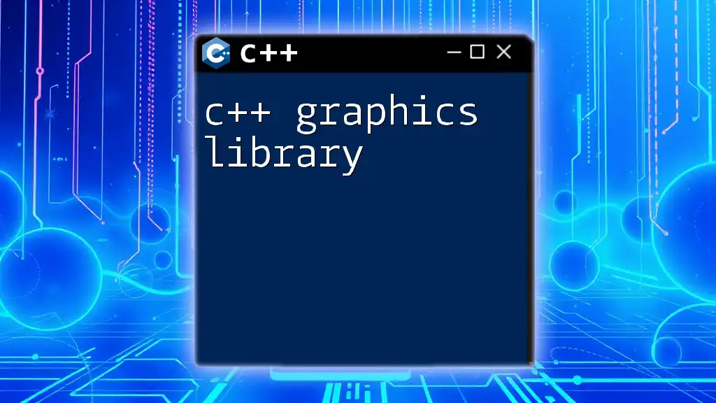 Exploring the C++ Graphics Library: A Quick Guide