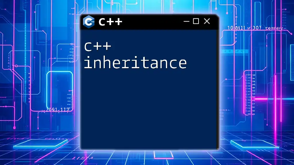 C++ Inheritance Made Simple: A Quick Guide