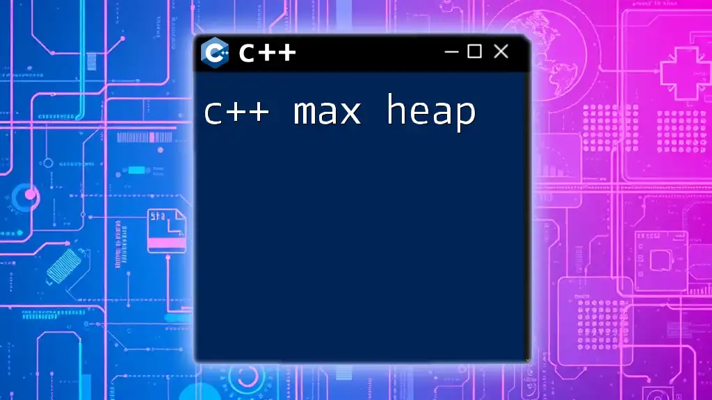 Mastering C++ Max Heap: A Quick Guide