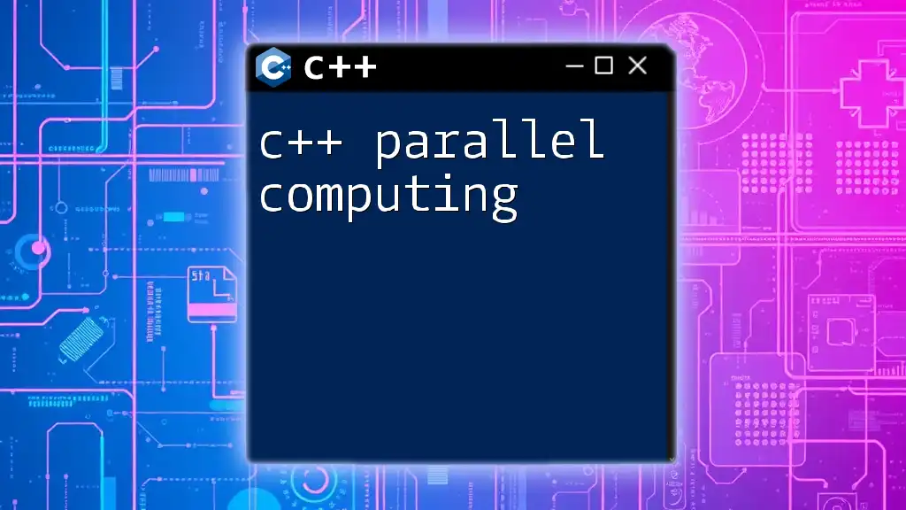 C++ Parallel Computing: Mastering Concurrency Effortlessly