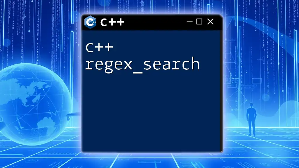 Mastering c++ regex_search: Quick Guide to Pattern Matching