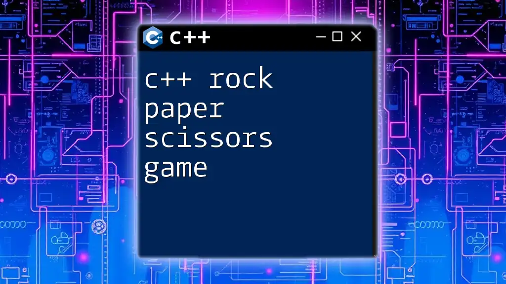 C++ Rock Paper Scissors Game: A Quick Guide