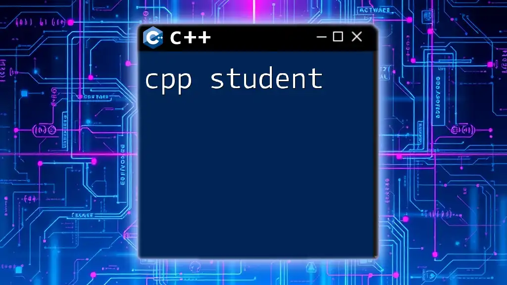 CPP Student: Your Quick Guide to Mastering Commands