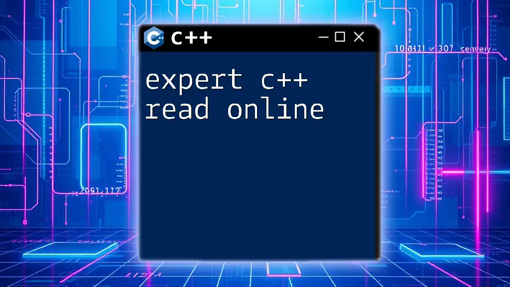 Expert C++ Read Online: Master Commands with Ease