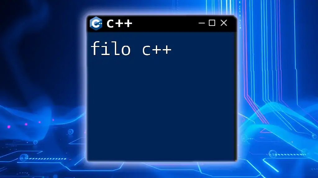 Filo C++: Mastering the Stack with Style