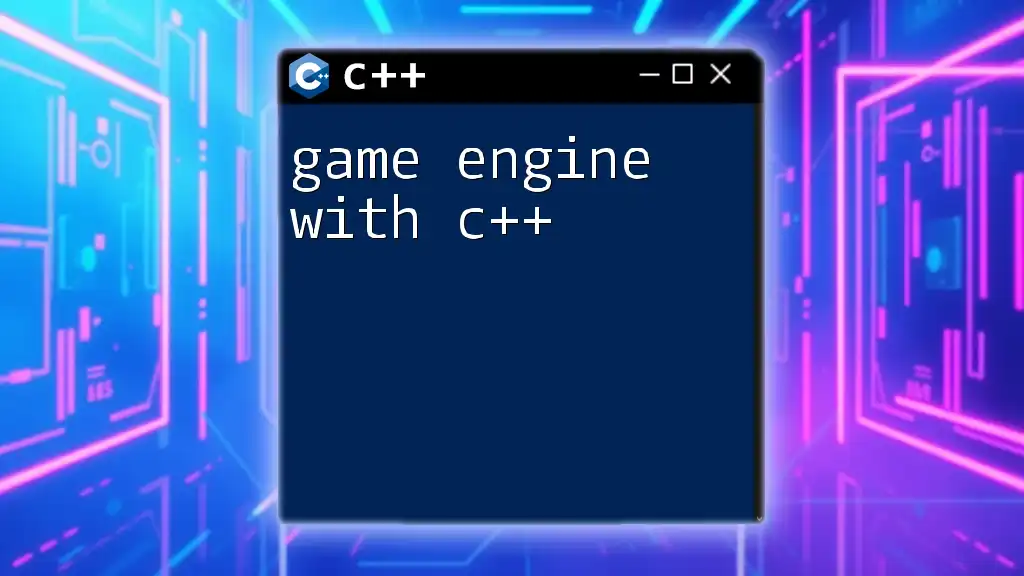 Crafting a Game Engine with C++: A Quick Guide