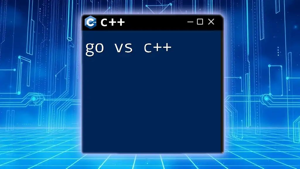 Go vs C++: A Concise Comparison for Developers