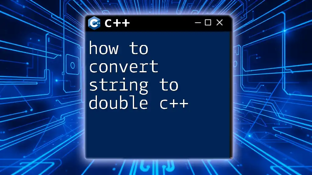 How to Convert String to Double in CPP: A Simple Guide