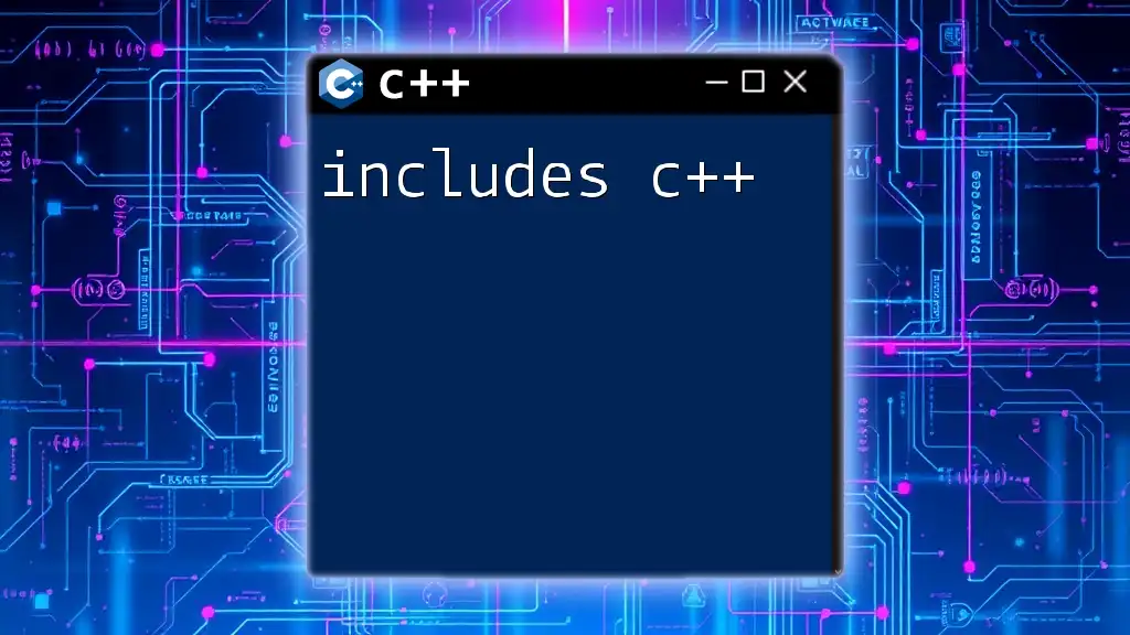 Mastering Includes in C++: Your Quick Guide