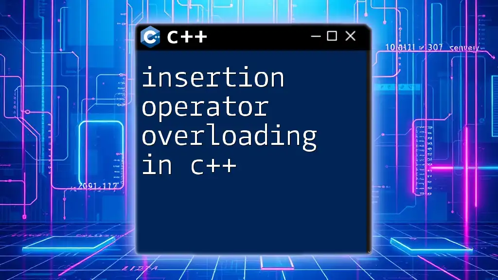 Insertion Operator Overloading in C++: A Simple Guide