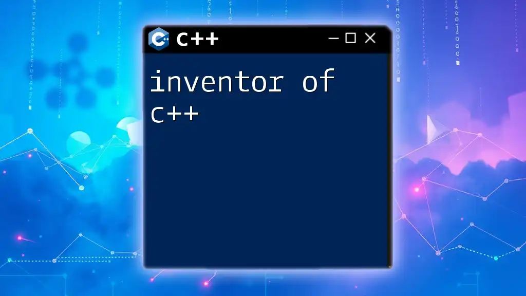 Discovering The Inventor of C++: A Brief Exploration