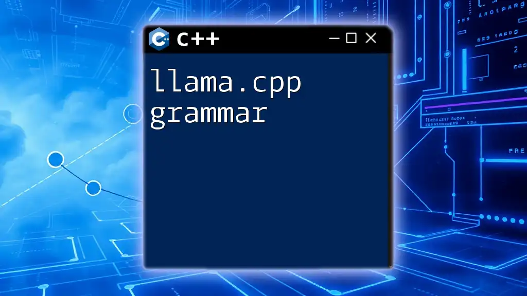 Mastering Llama.cpp Grammar: A Quick Guide to Success