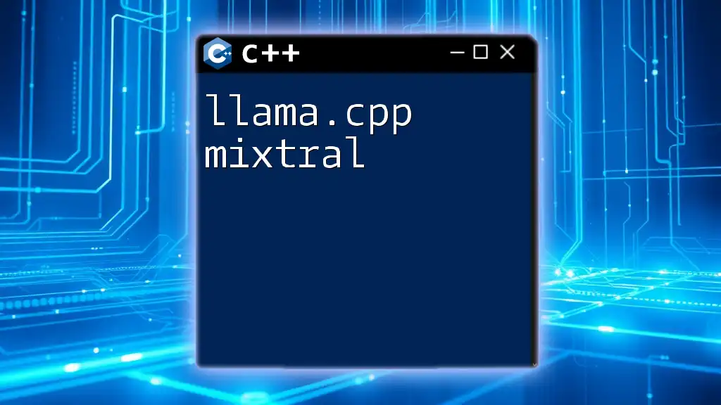 Mastering Llama.cpp Mixtral: A Concise Guide