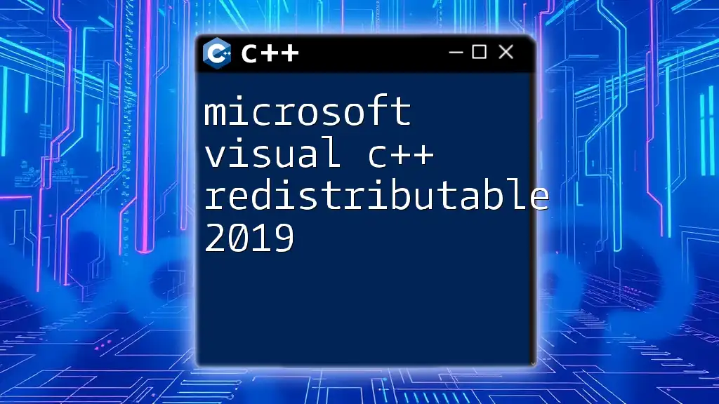 microsoft visual c++ redistributable 2019 Simplified