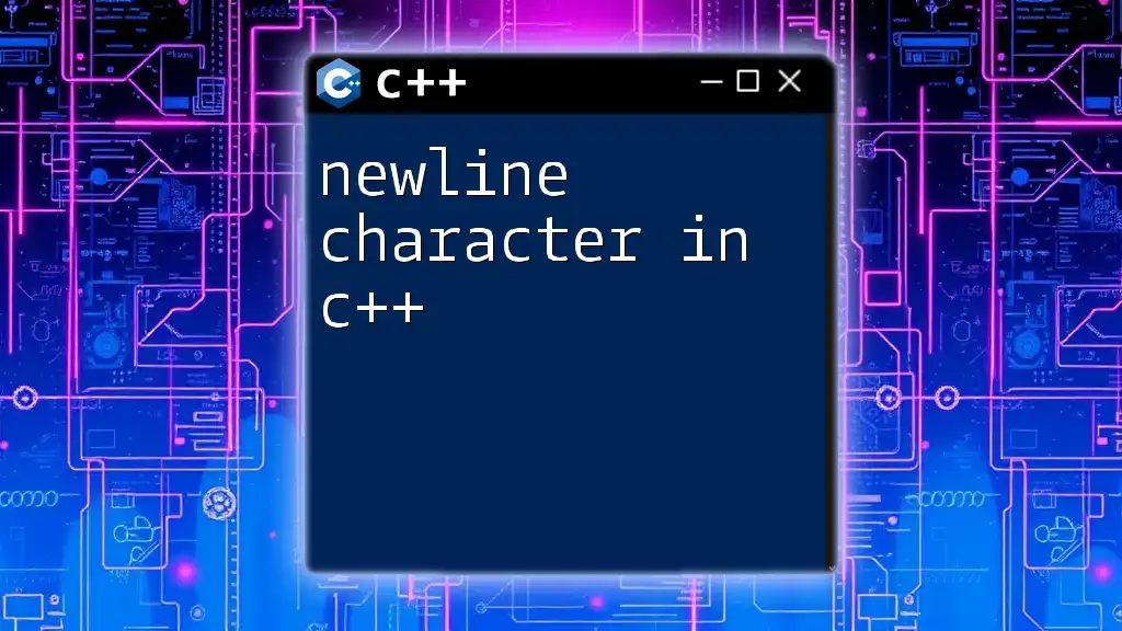 Mastering The Newline Character In C++